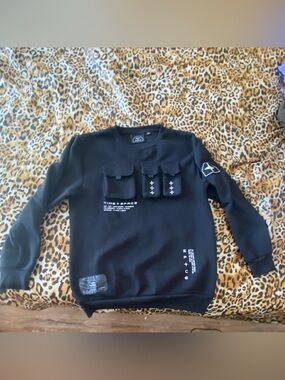 Black Space Themed Hoodie